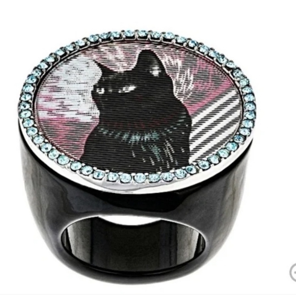 Marc by Marc Jacobs Lenticular Rue Cat Statement Ring